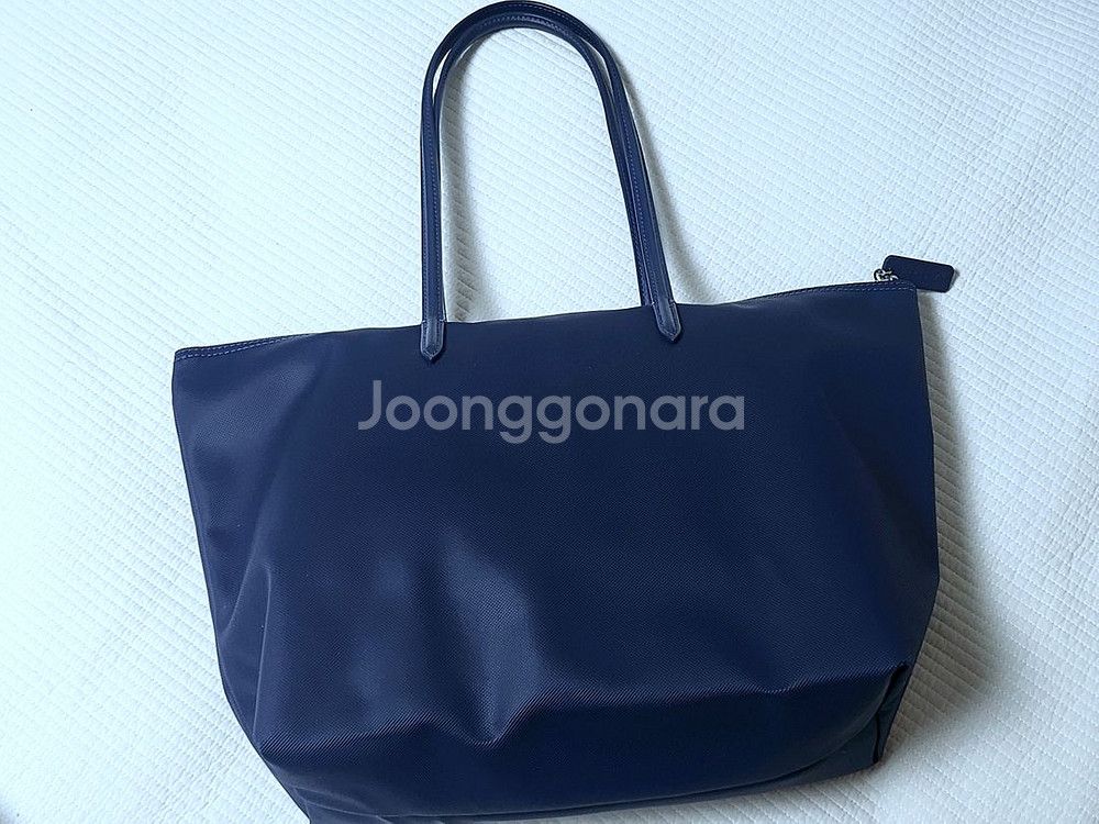 라코스테 라지 숄더백 쇼퍼백 (네이비)--4