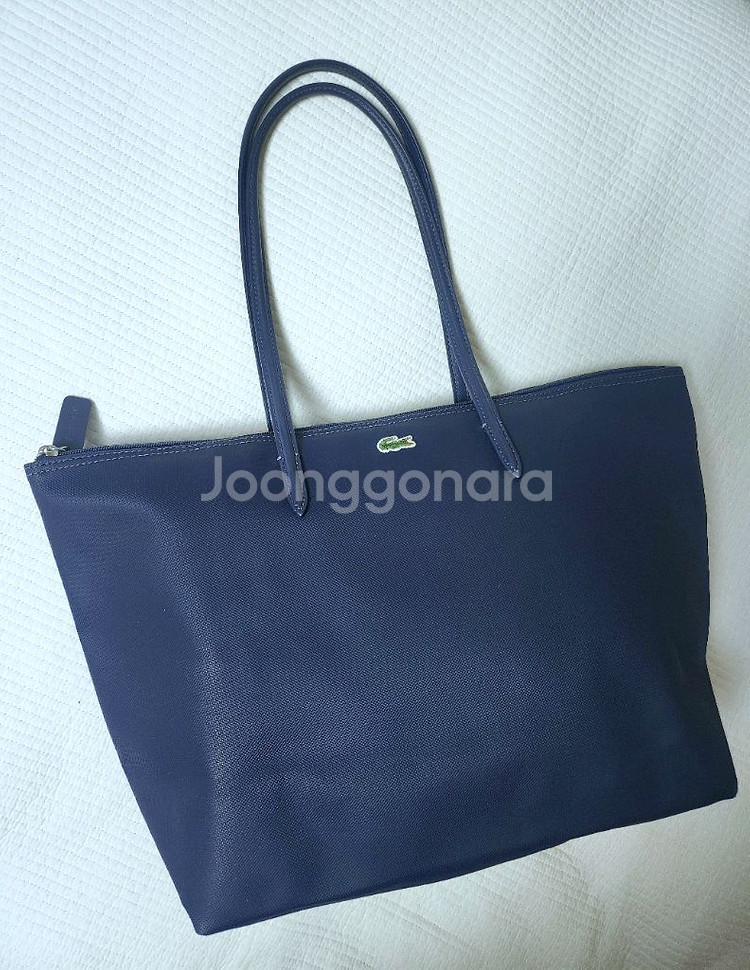 라코스테 라지 숄더백 쇼퍼백 (네이비)--3