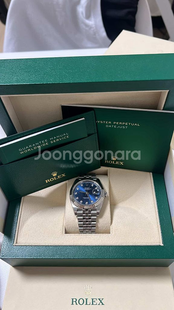 롤렉스 데이저스트 10P 블루다이얼 쥬빌레 41MM--0