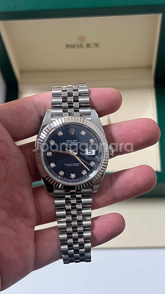 롤렉스 데이저스트 10P 블루다이얼 쥬빌레 41MM--3