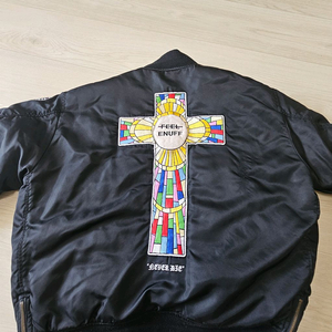 필이너프 항공점퍼 검정색 MA-1 초판 M 정품 급처