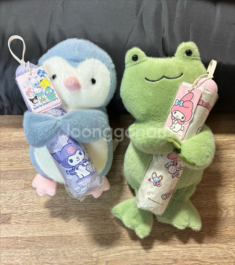 새상품 산리오 UV 자외선 차단 양우산 겸용(인형포함)--0