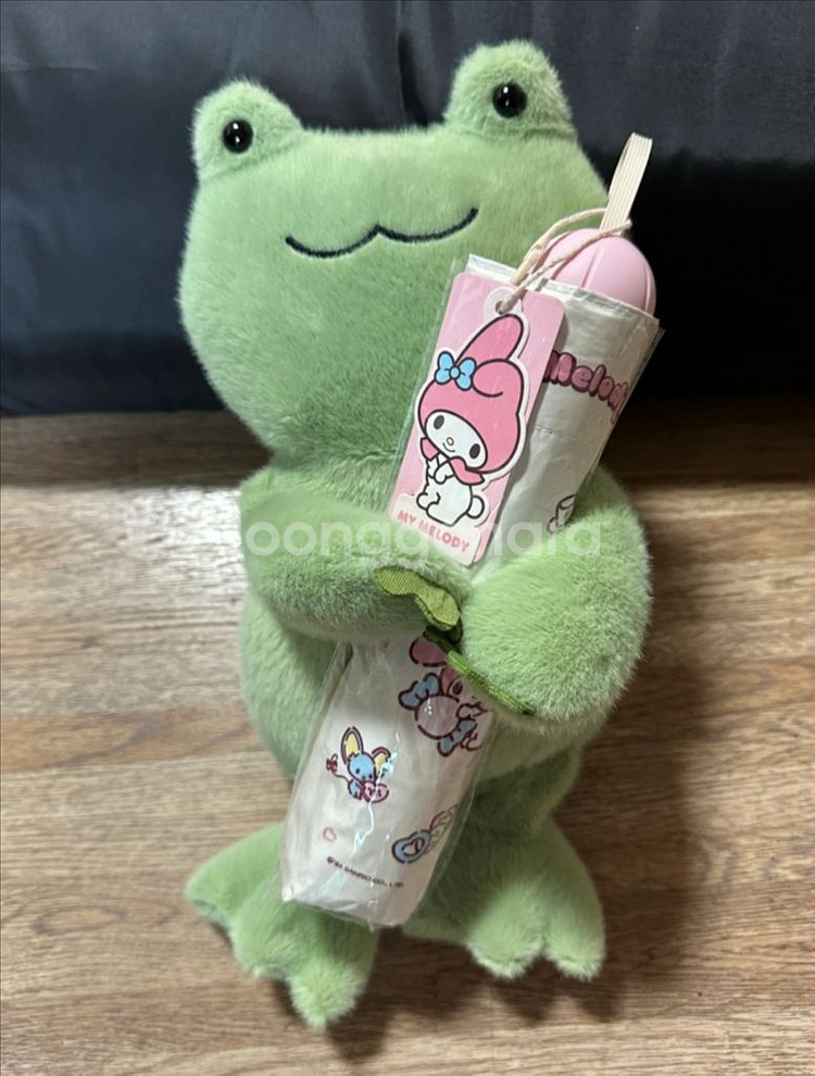 새상품 산리오 UV 자외선 차단 양우산 겸용(인형포함)--1