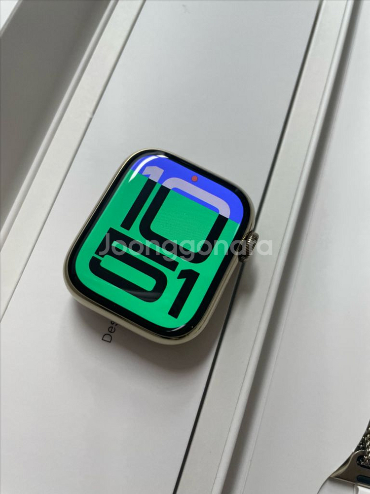 애플워치7스테인리스 41mm SSS급 밀레니즈정품--1