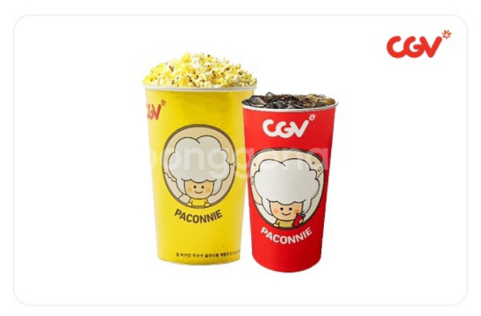 CGV 2D 관람권 + 팝콘콜라 스몰세트--1