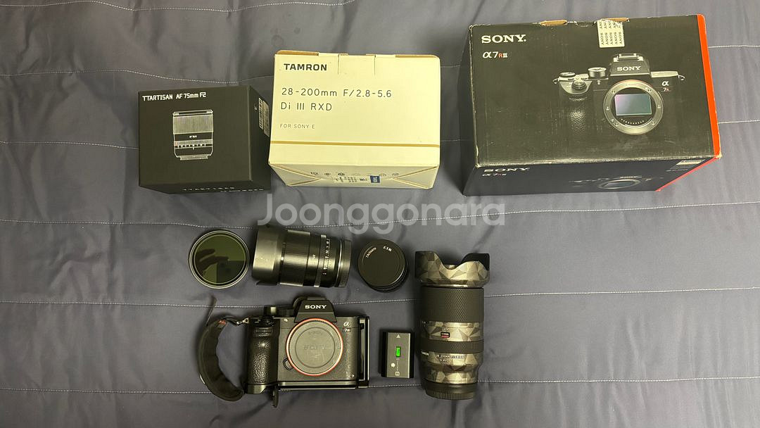소니 A7R3 + 탐론 28-200등 렌즈3종 및 용품--0