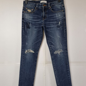 32)플랙진 가죽패치 KURZ 찢청 워싱 스판 페인팅 이미지