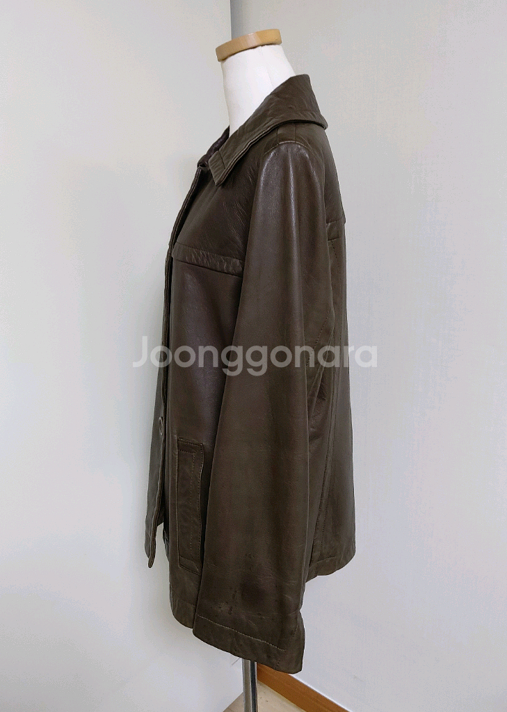 쁘렝땅(PRENDANG) 양가죽 자켓(66사이즈)--1