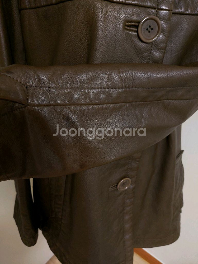 쁘렝땅(PRENDANG) 양가죽 자켓(66사이즈)--8