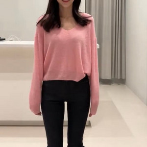 시에sie 플루오 루즈 알파카니트 샬롯핑크 오리진