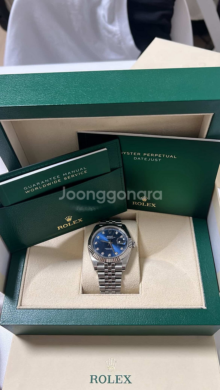 롤렉스 데이저스트 10P 블루다이얼 쥬빌레 41MM--0