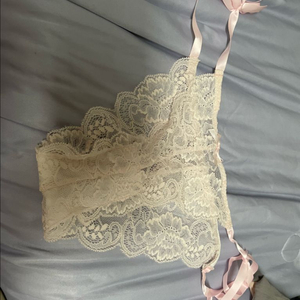 레이스 팬티 여자팬티 끈조절 리본