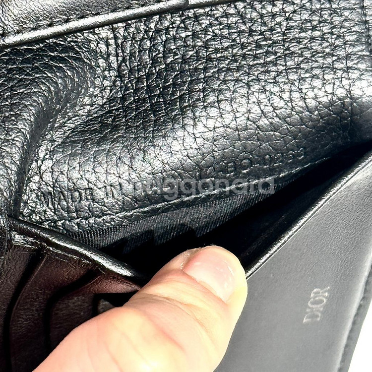 [정품]디올 오블리크 신형 새들 반지갑--7