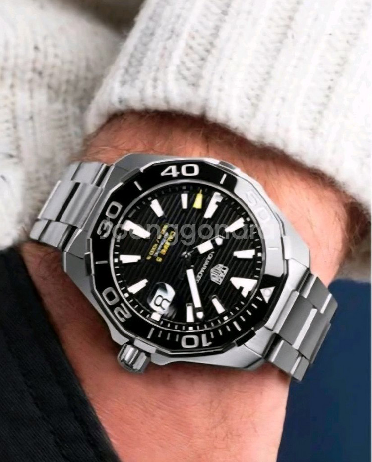 태그호이어 아쿠아레이서 구형 오토 검판 43mm--9
