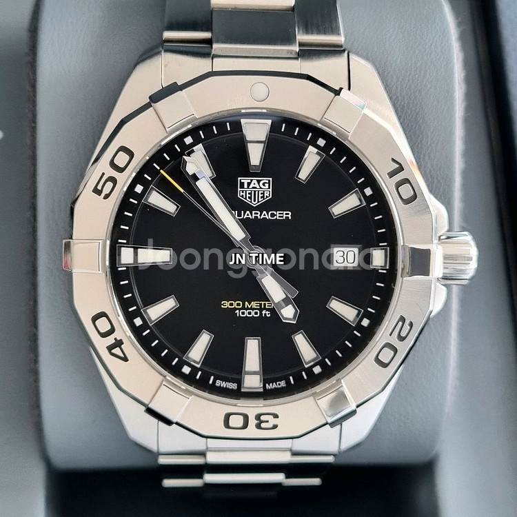 태그호이어 아쿠아레이서 300 쿼츠 검판 41mm--0