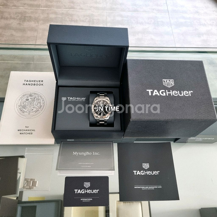 태그호이어 아쿠아레이서 300 쿼츠 검판 41mm--8