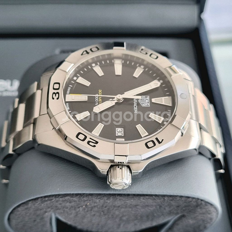 태그호이어 아쿠아레이서 300 쿼츠 검판 41mm--4