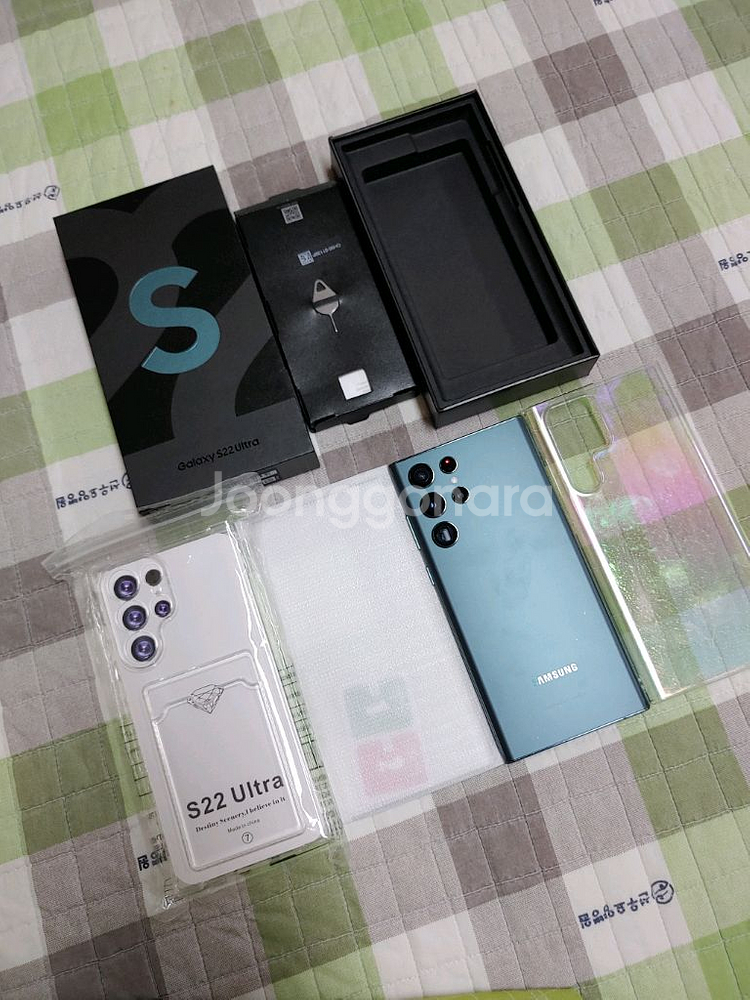 풀박 미사용 ㅡ 갤럭시 S22 울트라 256GB+구성품--0