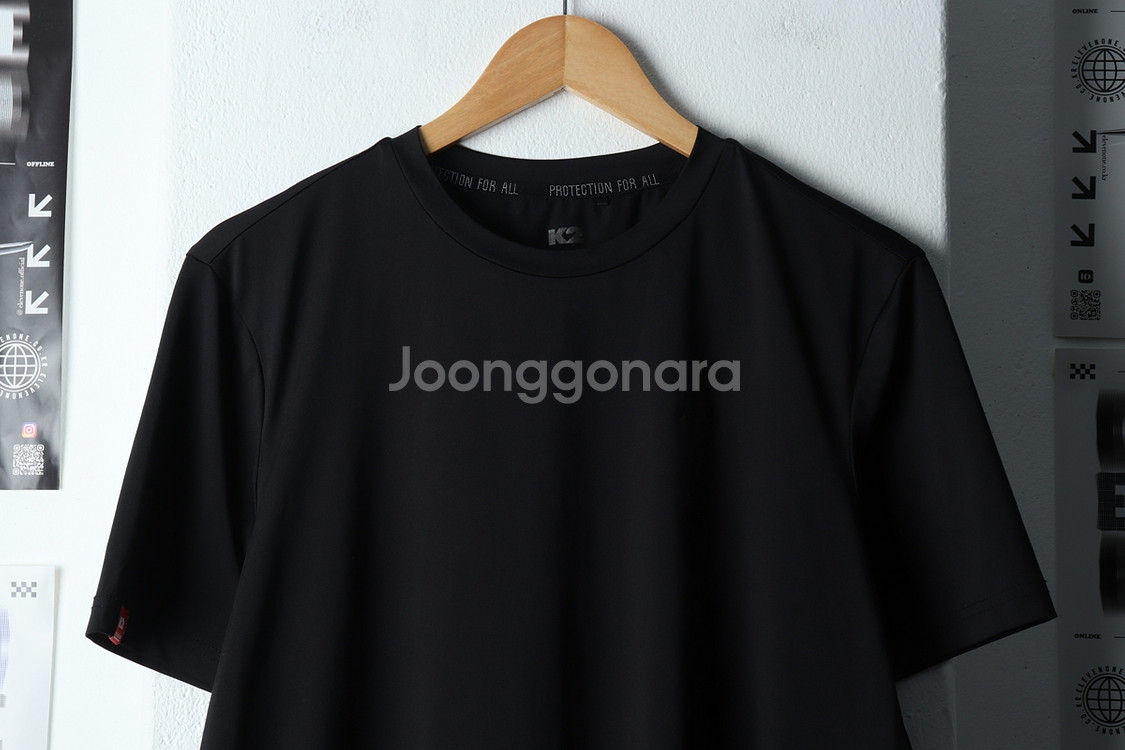 (M) K2 케이투 반팔 티셔츠 등산 기능성 블랙--2
