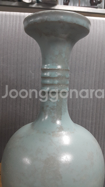 [골동품/도자기] 송대 여요 청자 삼조륜 병(c-235--3
