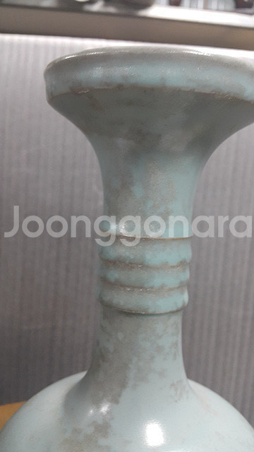 [골동품/도자기] 송대 여요 청자 삼조륜 병(c-235--6