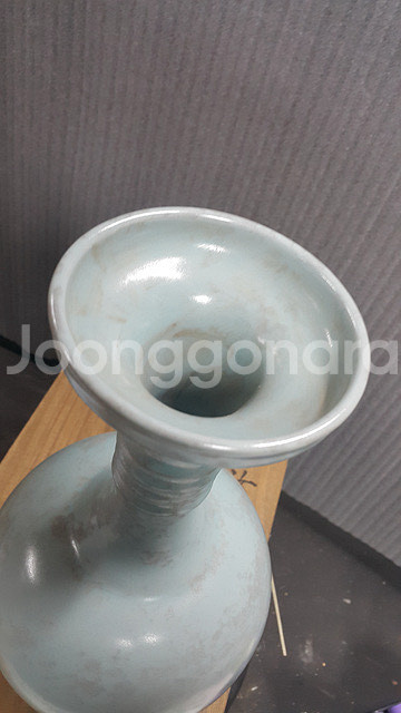 [골동품/도자기] 송대 여요 청자 삼조륜 병(c-235--7
