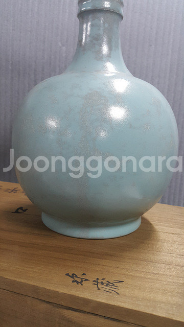 [골동품/도자기] 송대 여요 청자 삼조륜 병(c-235--4