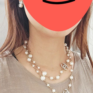 진주 롱 목걸이