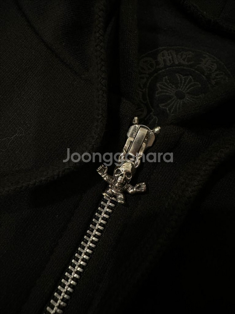 크롬하츠 멀티 포티 집업 후드 블랙(L)--1