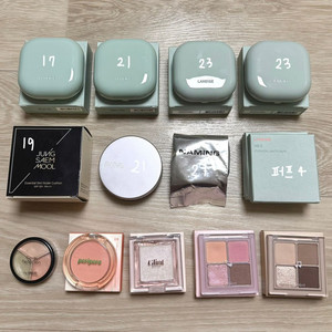 쿠션•컨실러•블러셔•하이라이터•섀도우팔레트 화장품 모음