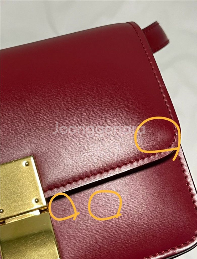 올드 셀린느 클래식박스 스몰 레드--3