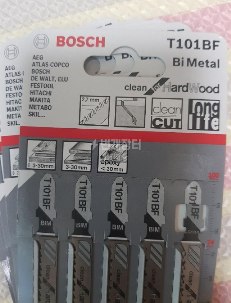 BOSCH 목재용직소날T101BF 5p 5세트 이미지