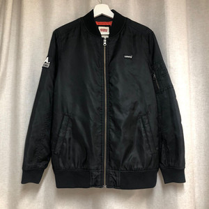 리바이스 스펠아웃 백로고 ma-1 블랙 항공 점퍼 M