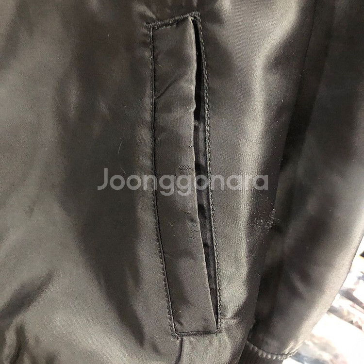 리바이스 스펠아웃 백로고 ma-1 블랙 항공 점퍼 M--8