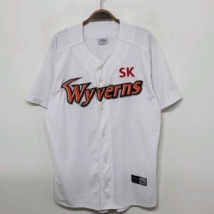 (100) SK 와이번스 야구져지 반팔 노마킹 유니폼