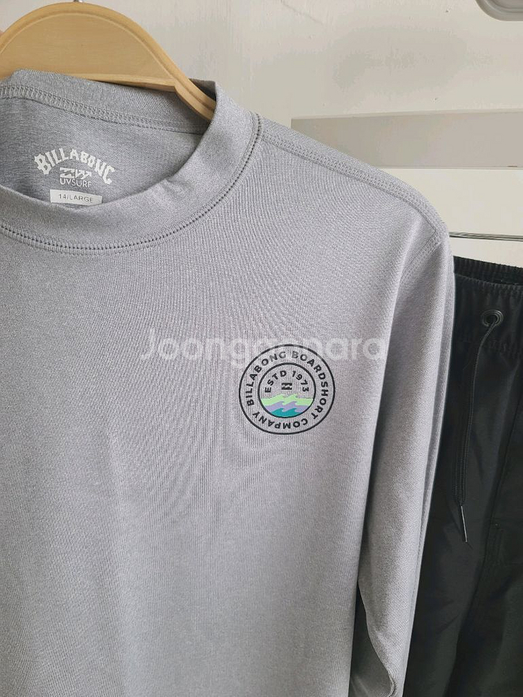 Billabong빌라봉 키즈 래쉬가드긴팔티 반바지 세트--2