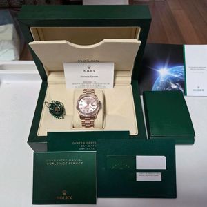 로렉스 데이데이트118235로즈골드
