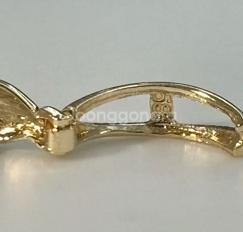 14k 큐빅 기본 금 귀걸이--3