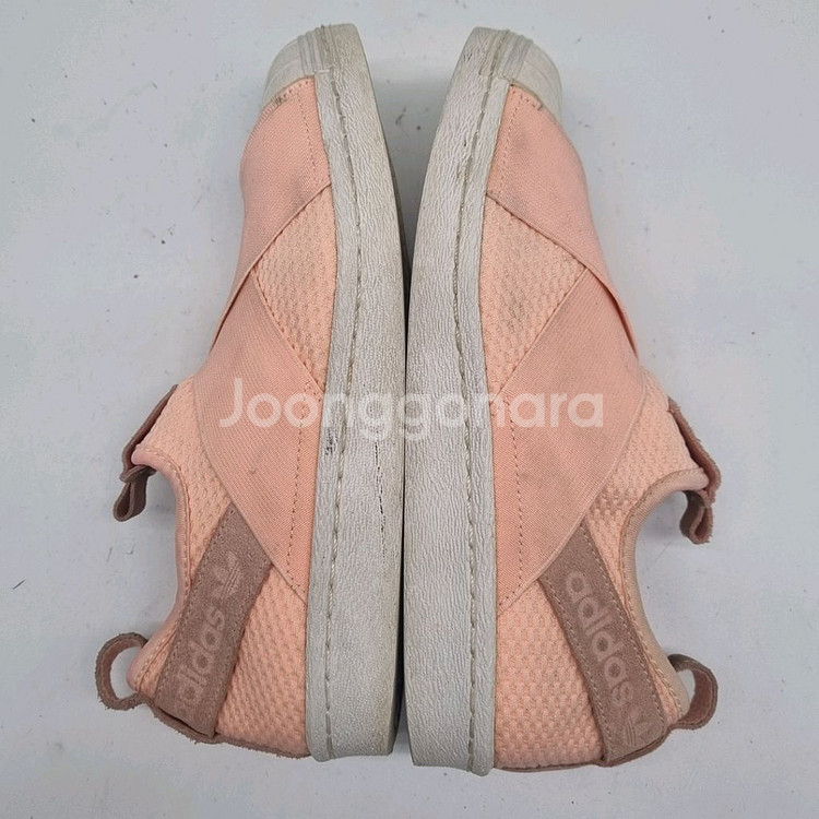 아디다스 슈퍼스타 피치핑크 슬립온235--4