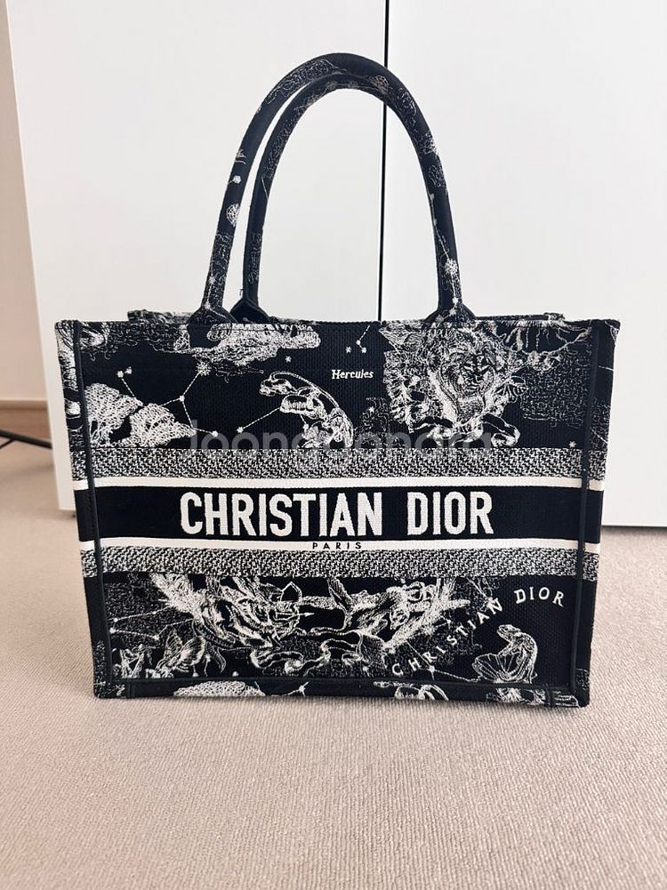 디올 북토트 DIOR BOOK TOTE 미디엄 조디악--0