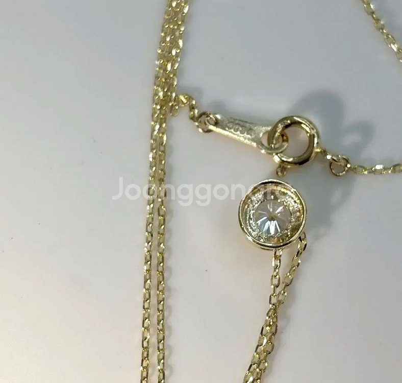 14k 큐빅 목걸이--3