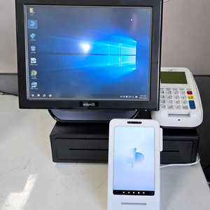 하나시스HW-3000중고포스기풀셋트 POS 터치모니터