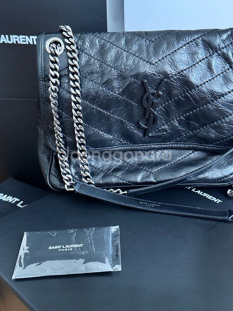 입생로랑 니키 체인백 미디엄--2