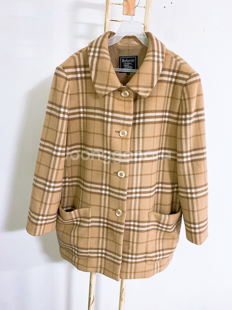 (여성100)버버리노바체크루즈핏울100%코트--0