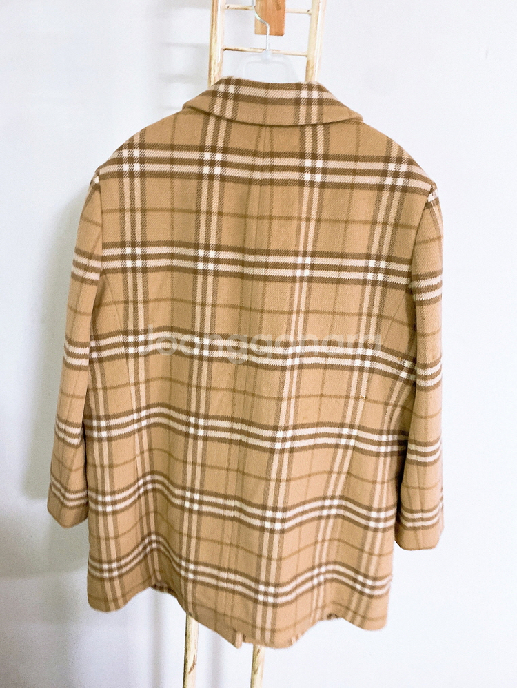 (여성100)버버리노바체크루즈핏울100%코트--3