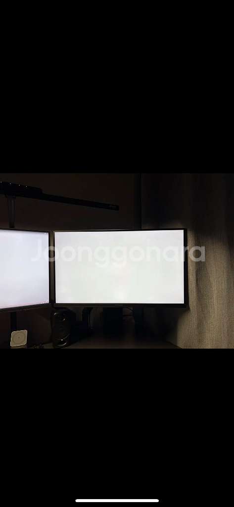 크로스오버 27GU950 4k 144hz 모니터 2개--4