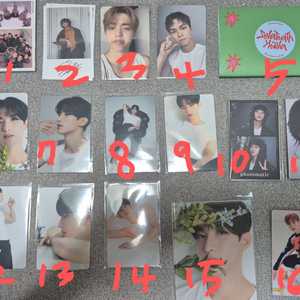 세븐틴 포카, 스티커, 사진, 카드, 바인더