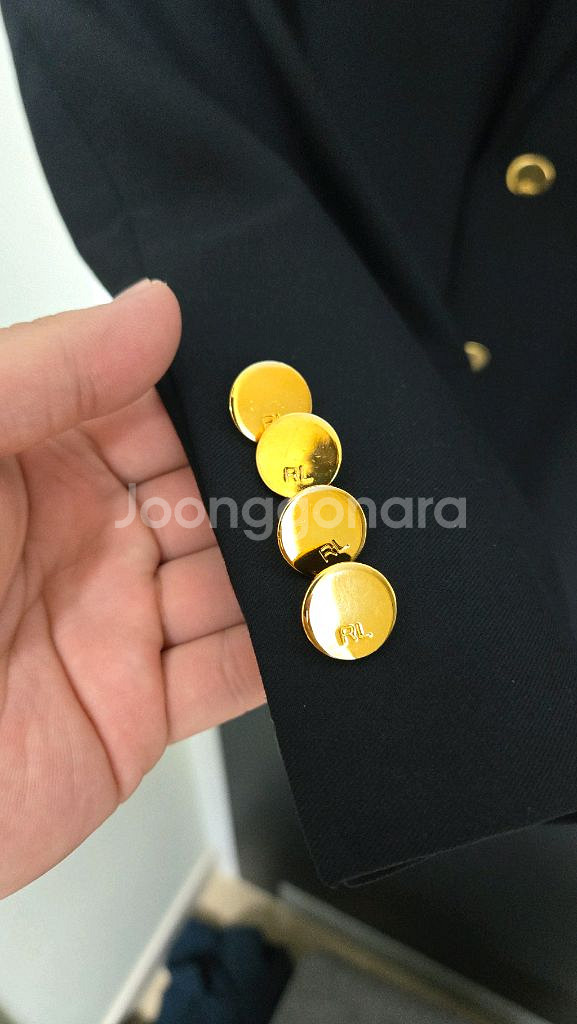 폴로 퍼플라벨 금장 블레이저 자켓--3
