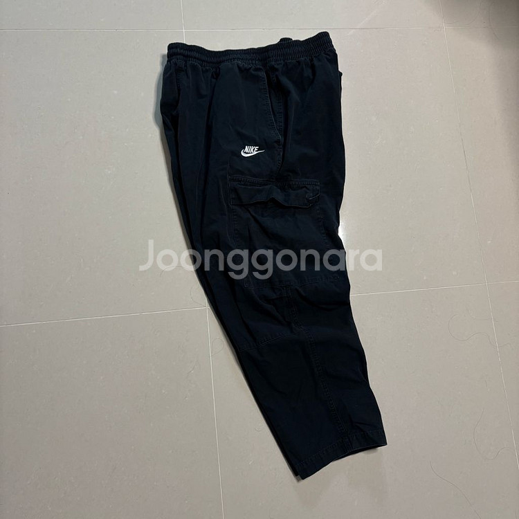 정품 나이키 퓨추라 블랙 카고팬츠 밴딩 바지--3
