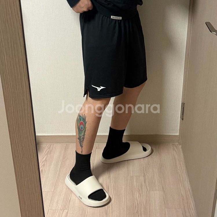 정품 미즈노 블랙 기능성 반바지 쇼츠팬츠--1